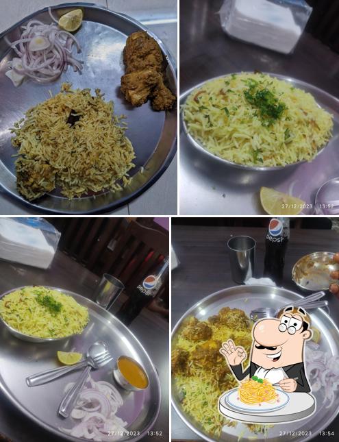 Spaghetti carbonara at Hotel Madhav