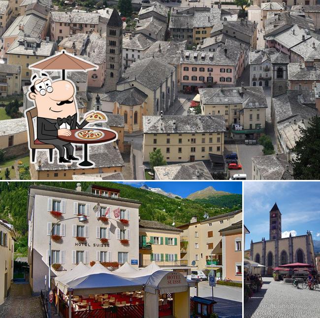 Goditi la vista dagli esterni di Hotel Suisse