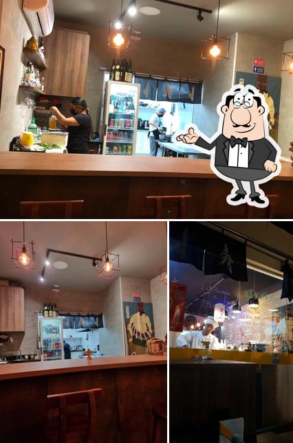 Veja imagens do interior do Ajin Izakaya