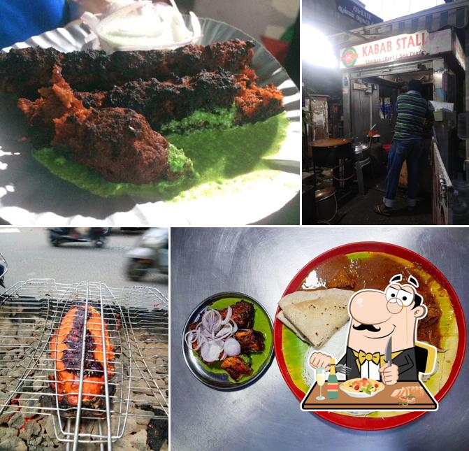 Food at HFC Kebab stall