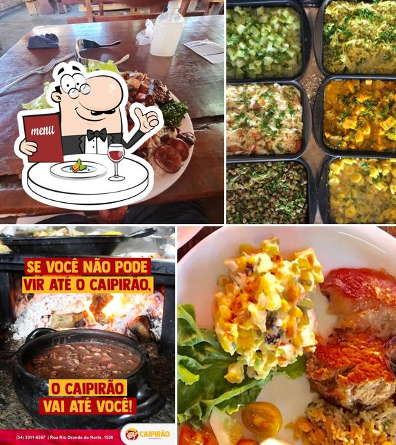 Comida em Restaurante Caipirão