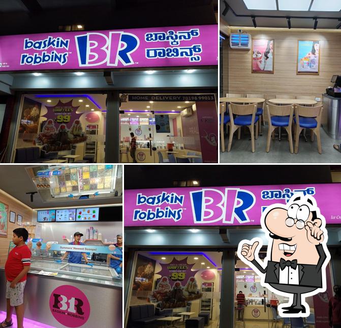 The interior of Baskin Robbins