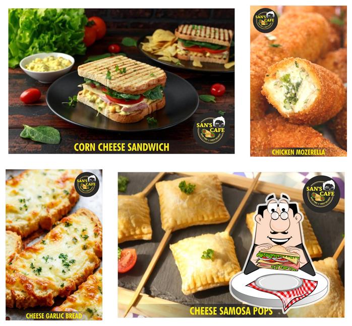 Club sandwich at SAN'S CAFE