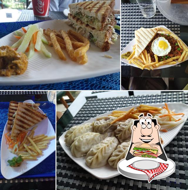 Club sandwich at Barua Brew and Cafe