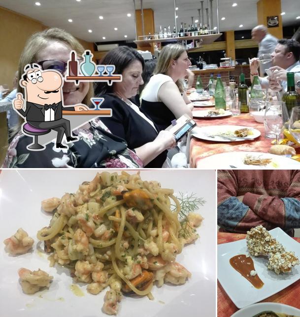 Questa è la foto che mostra la interni e cibo di Il Sogno