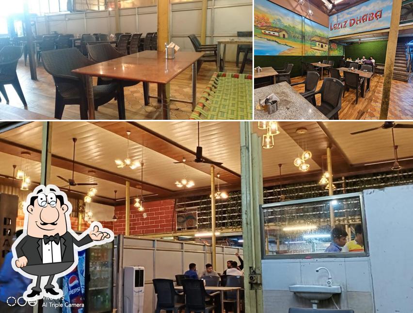 The interior of Laziz Dhaba - Best Biryani and Kebab Place on Mumbai Nasik Highway