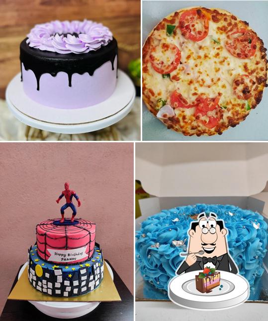 Chocolate cake at The cheesy bites