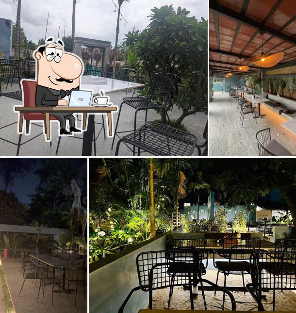 Take a seat at one of the tables at OTC - kompally, Old Trees Cafe, Hyderabad