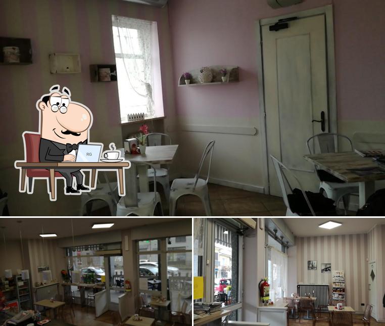 Gli interni di Caffè Roma