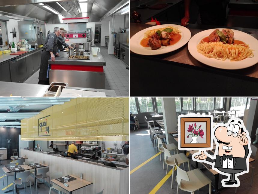 Gli interni di Quai 14 (café - restaurant)