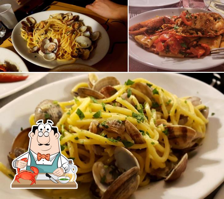 Scegli tra i molti prodotti di cucina di mare disponibili a La Locanda di Bacco Ristorante Storico Roma