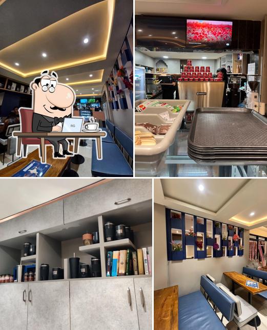 The interior of Nothing Before Coffee