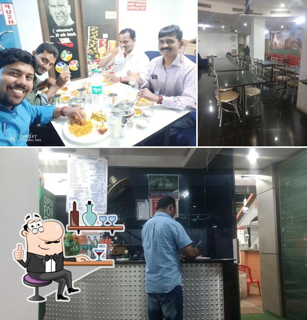 This is the image depicting interior and dining table at Hotel Thammana