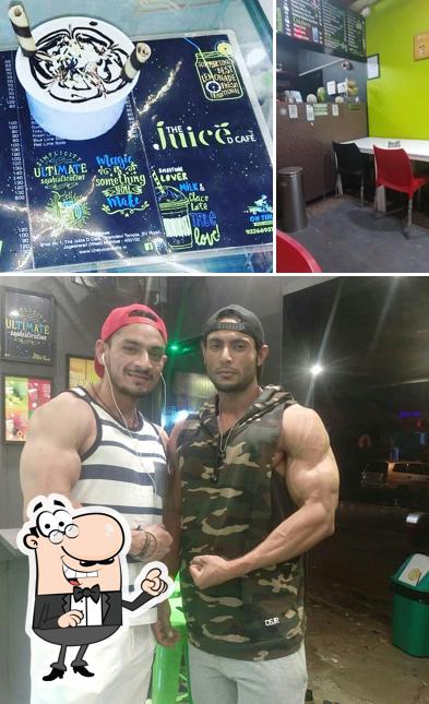 Take a seat at one of the tables at The juice d cafe