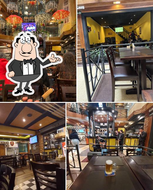 O interior do Bar e Restaurante SP50