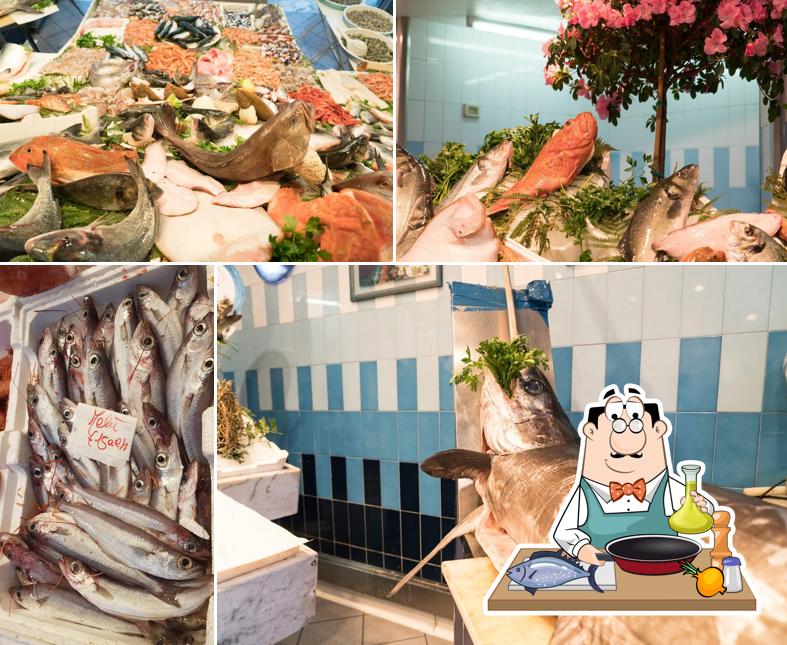 Pescheria Marcello serve un menu per gli amanti dei piatti di mare