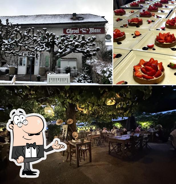 Gli interni di Auberge du Cheval Blanc