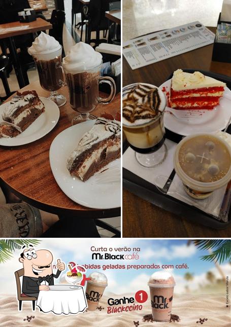 Mr Black Café - Cafeteria serve uma seleção de sobremesas