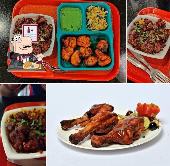 Get meat meals at BBQ KITCHEN