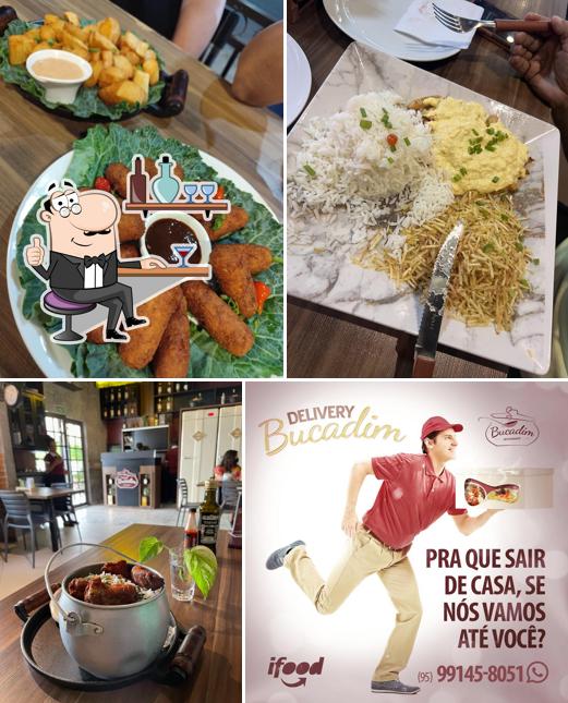 O interior do Restaurante Bucadim