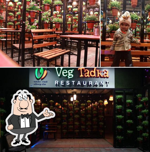 The interior of VEG TADKA RESTAURANT