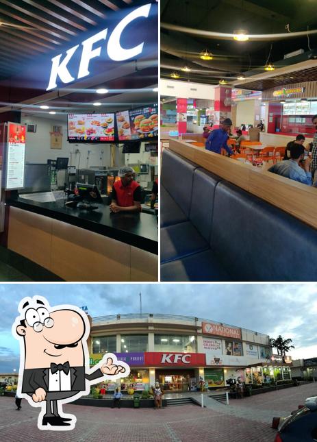 The interior of KFC