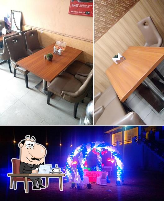 The interior of Payal Restaurant