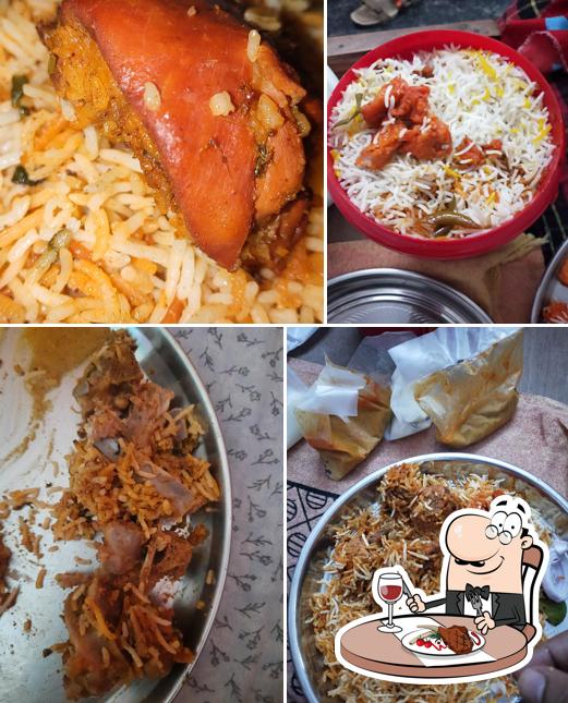 Red Bucket Biryani Uppal serves meat meals