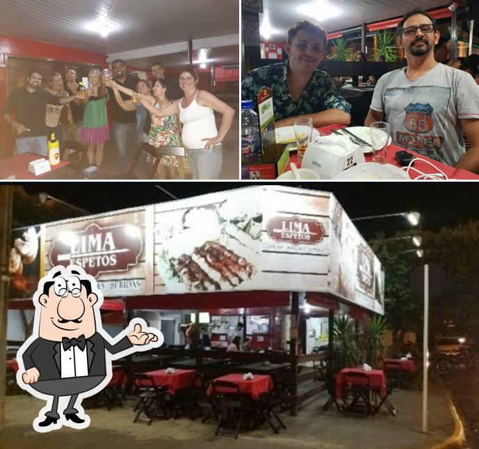 A imagem da interior e casamento no Lima Espetos