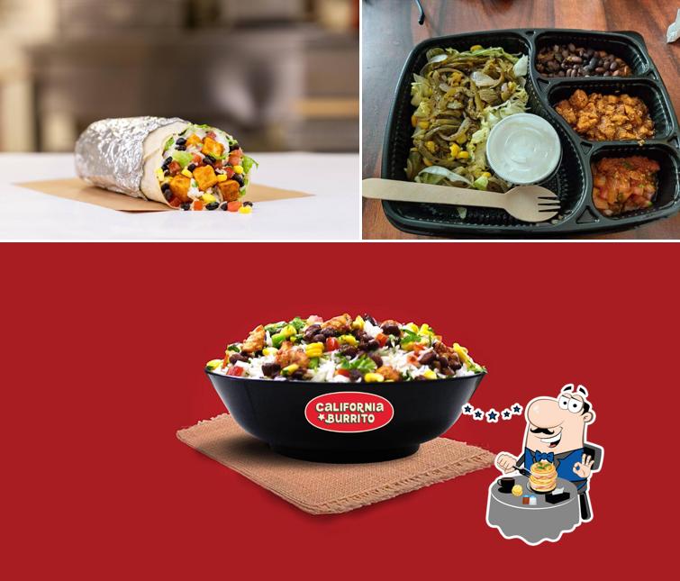 Food at California Burrito