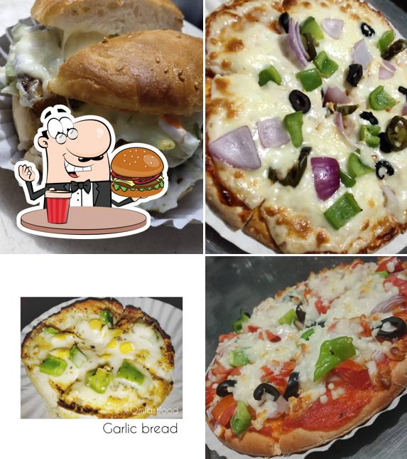 Hamburger at OMM FAST FOOD AND RESTURANT