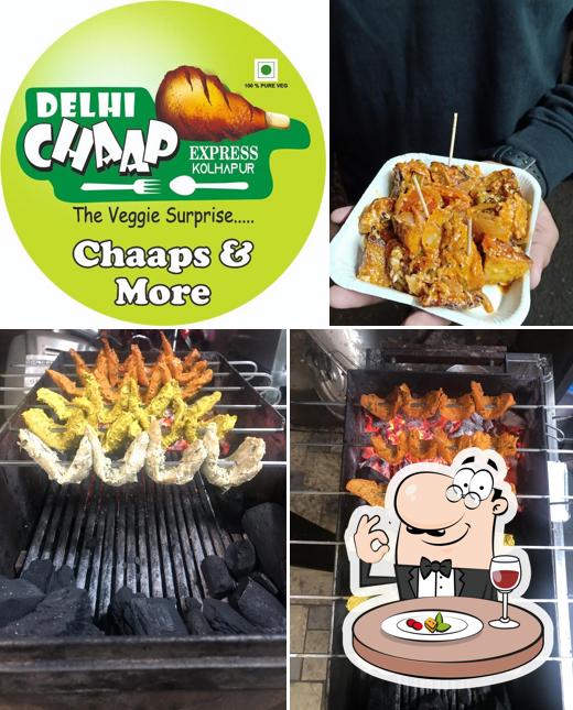 Food at Delhi Chaap express, Kolhapur