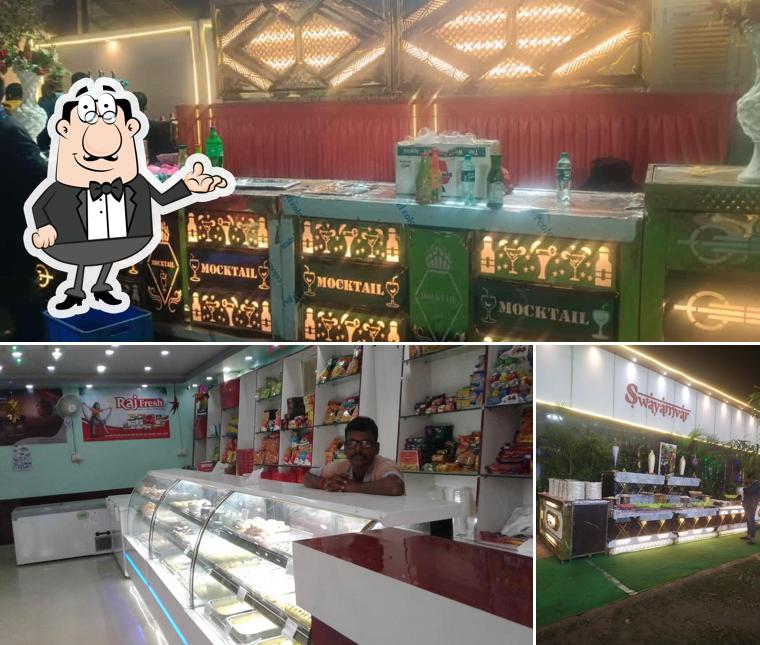 Among various things one can find interior and food at Swayamvar Sweets