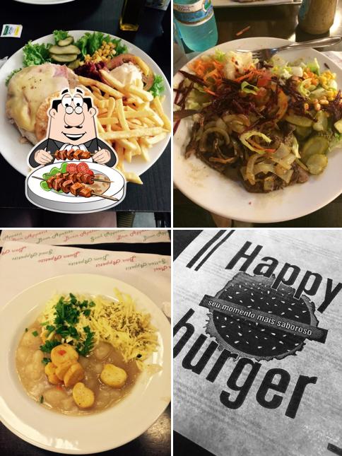 Platos en Happy Burger & Restaurante