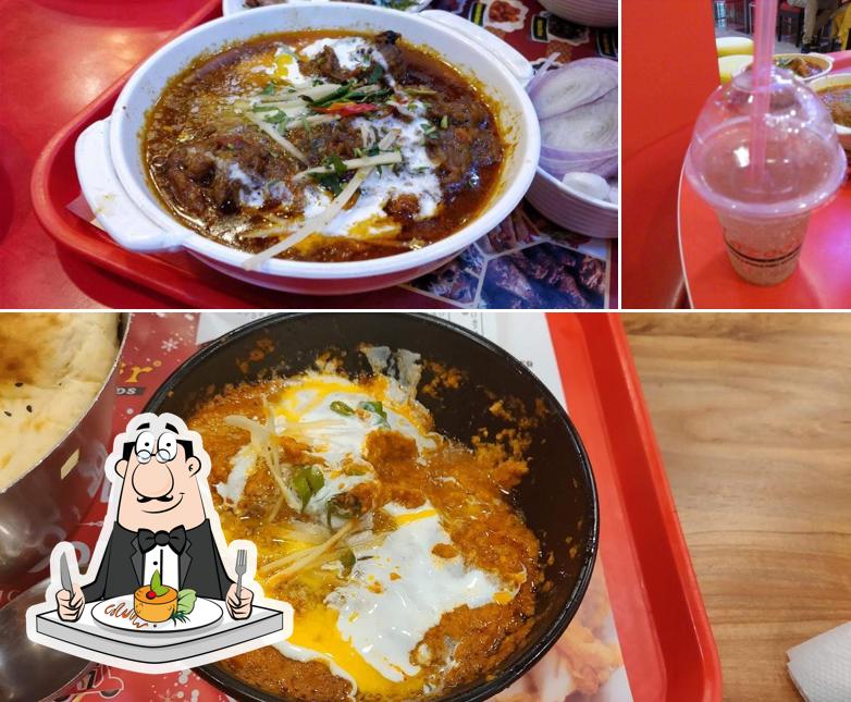 The restaurant's food and beverage