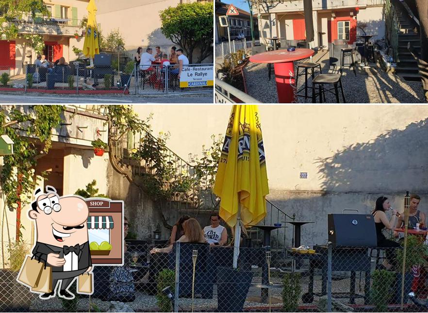 Questa è la foto che presenta la esterno e interni di Café-Restaurant Rallye