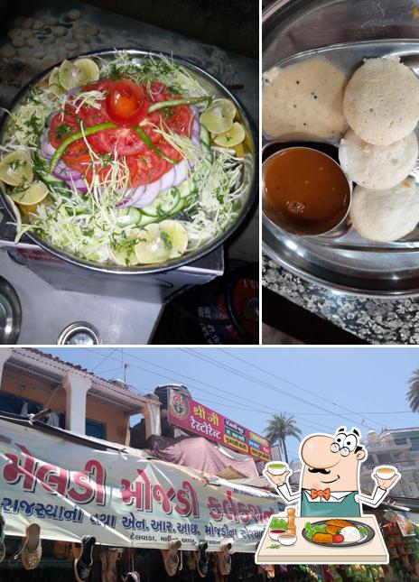 The picture of food and exterior at Shree ji Restaurant