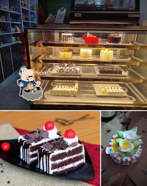 Check out the photo depicting food and interior at The Cakey Bakey