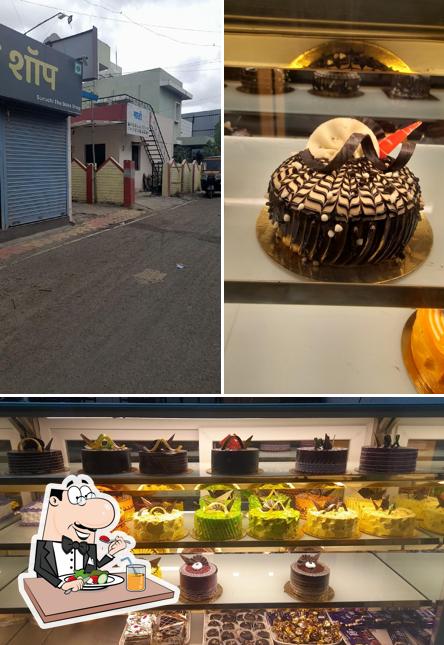 Take a look at the photo showing food and exterior at Suruchi the bake shop MAIN BRANCH