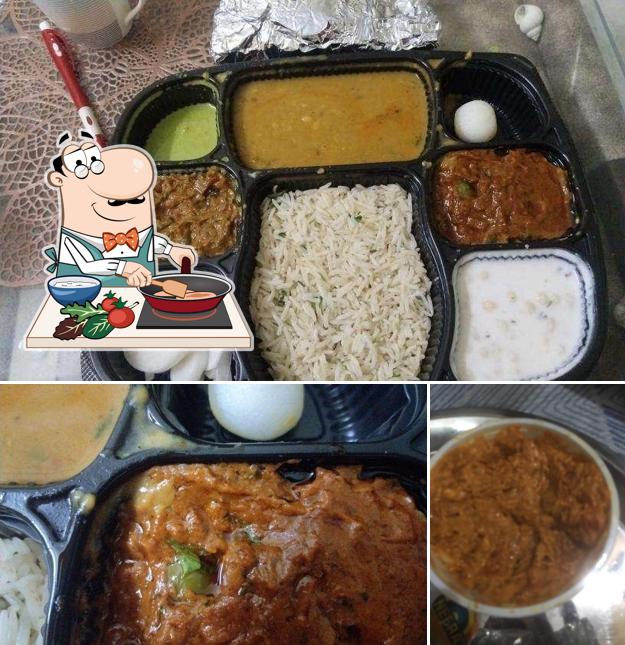 Chicken curry at Mahadev takeaway restaurant