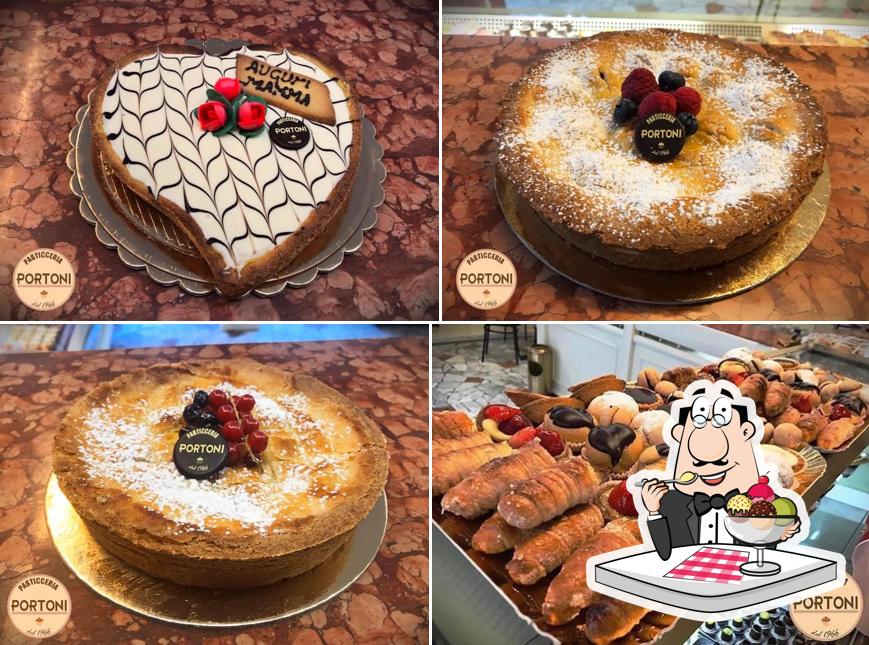 Pasticceria Portoni serve un'ampia gamma di dolci