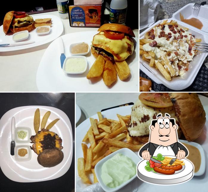 Platos en Duff's Hamburgueria