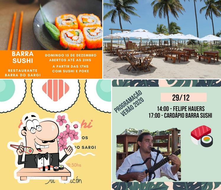 Prove diversas opções de sushi