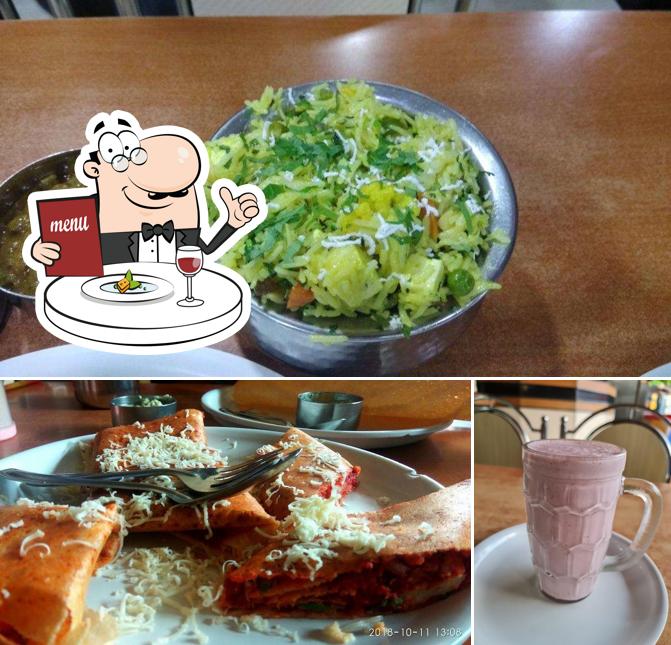 The restaurant's food and beverage