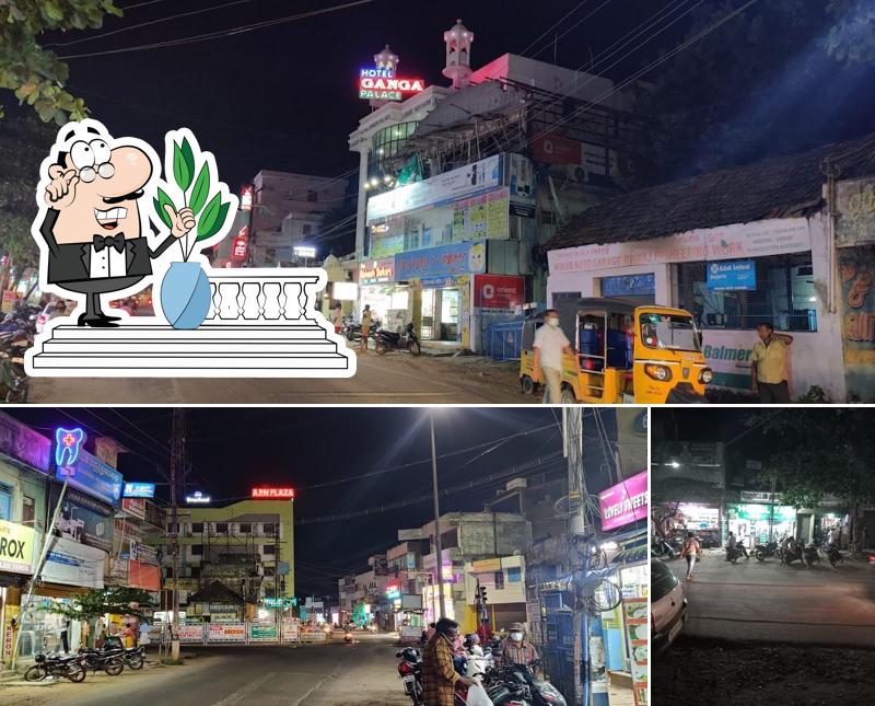 The exterior of Hotel Taj