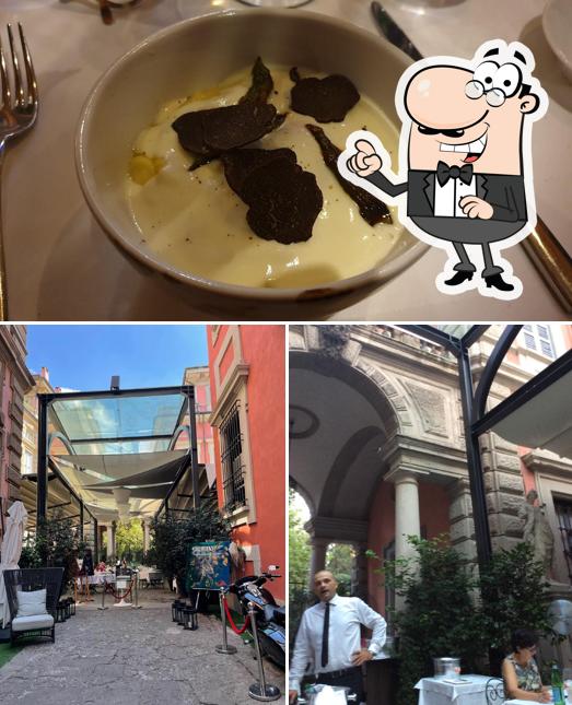 Puoi goderti l'aria fresca da seduto all'esterno di Don Lisander