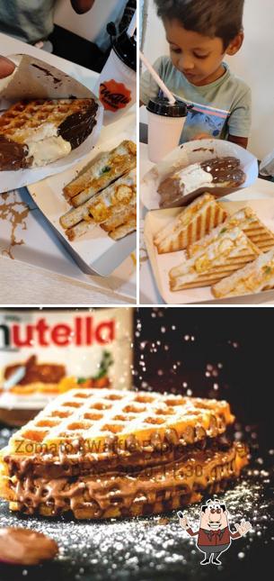 Food at Waffle Express