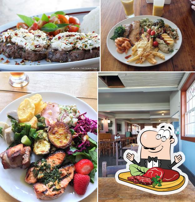Experimente refeições de carne no Café & Cia