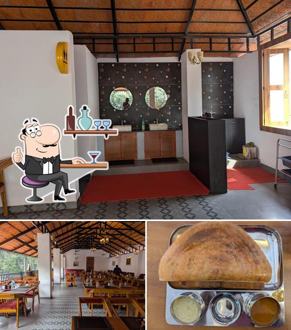 Among different things one can find interior and food at Shivalaya Veg