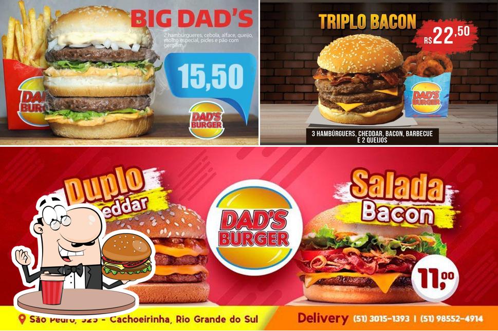 Consiga um hambúrguer no Dad's Burger